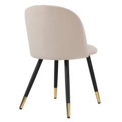 Стул на металлокаркасе Gabi beige / black / gold в Пойковском - poikovskii.mebel24.online | фото 2