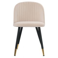 Стул на металлокаркасе Gabi beige / black / gold в Пойковском - poikovskii.mebel24.online | фото 3