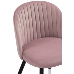 Стул на металлокаркасе Gabi light purple / black в Пойковском - poikovskii.mebel24.online | фото 5