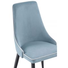 Стул на металлокаркасе Kora 1 light blue / white / black в Пойковском - poikovskii.mebel24.online | фото 5