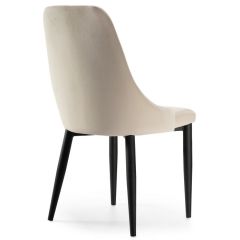 Стул на металлокаркасе Kora beige / black в Пойковском - poikovskii.mebel24.online | фото 4