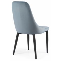 Стул на металлокаркасе Kora light blue / black в Пойковском - poikovskii.mebel24.online | фото 4