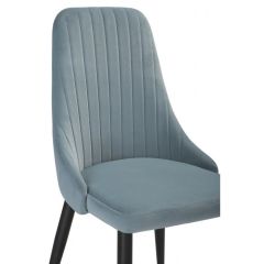 Стул на металлокаркасе Kora light blue / black в Пойковском - poikovskii.mebel24.online | фото 5