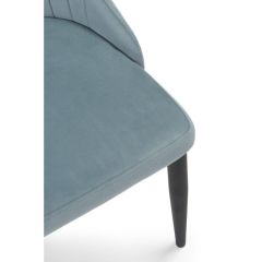 Стул на металлокаркасе Kora light blue / black в Пойковском - poikovskii.mebel24.online | фото 7