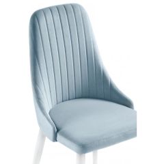 Стул на металлокаркасе Kora light blue / white в Пойковском - poikovskii.mebel24.online | фото 5