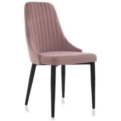 Стул на металлокаркасе Kora light purple / black в Пойковском - poikovskii.mebel24.online | фото