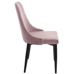 Стул на металлокаркасе Kora light purple / black в Пойковском - poikovskii.mebel24.online | фото 2