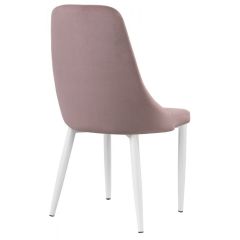 Стул на металлокаркасе Kora white / light purple в Пойковском - poikovskii.mebel24.online | фото 4