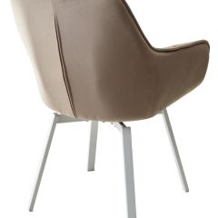 Стул MAVERICK 360 град. поворот. BLUVEL-40 BEIGE/ белый каркас, М-City в Пойковском - poikovskii.mebel24.online | фото 9
