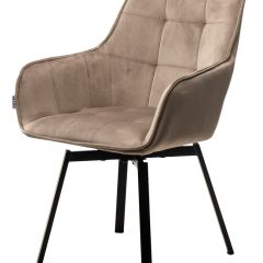 Стул MAVERICK 360 град. поворот. BLUVEL-40 BEIGE/ черный каркас, М-City в Пойковском - poikovskii.mebel24.online | фото 4