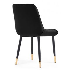 Стул на металлокаркасе Seda-1 black / gold / black в Пойковском - poikovskii.mebel24.online | фото 5