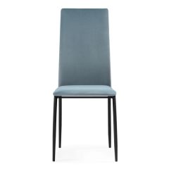 Стул на металлокаркасе Tod light blue / black в Пойковском - poikovskii.mebel24.online | фото