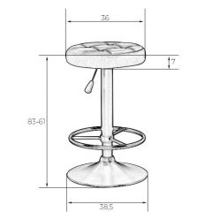 Табурет барный DOBRIN BRUNO LM-5008 (фиолетовый) в Пойковском - poikovskii.mebel24.online | фото 2