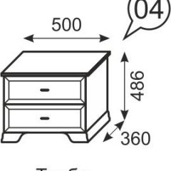 Тумба прикроватная Венеция 4 бодега в Пойковском - poikovskii.mebel24.online | фото 2