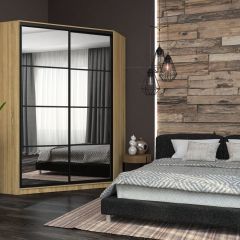 Угловой шкаф-купе Лофт (Дуб Сонома) в Пойковском - poikovskii.mebel24.online | фото 7