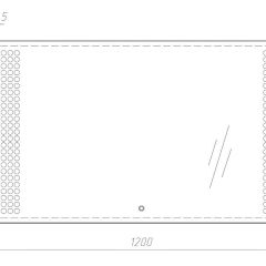 Зеркало Cosmo 120 alum с подсветкой Sansa (SC1009Z) в Пойковском - poikovskii.mebel24.online | фото 7