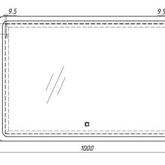 Зеркало Dream 100 alum с подсветкой Sansa (SD1024Z) в Пойковском - poikovskii.mebel24.online | фото 7