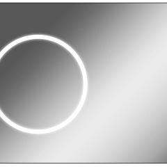 Зеркало Eclipse 100 black с подсветкой Sansa (SE1032Z) в Пойковском - poikovskii.mebel24.online | фото