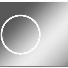 Зеркало Eclipse 90 black с подсветкой Sansa (SE1031Z) в Пойковском - poikovskii.mebel24.online | фото