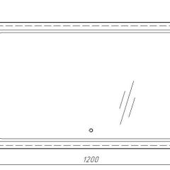 Зеркало Galaxy 120 alum с подсветкой Sansa (SG1010Z) в Пойковском - poikovskii.mebel24.online | фото 7