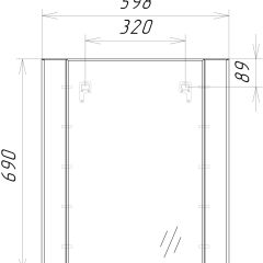 Зеркало Optima 60 Домино (DO1902Z) в Пойковском - poikovskii.mebel24.online | фото 8