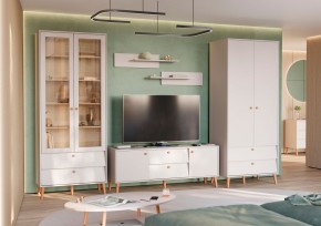 АФИНА Гостиная (модульная) кашемир серый в Пойковском - poikovskii.mebel24.online | фото 1