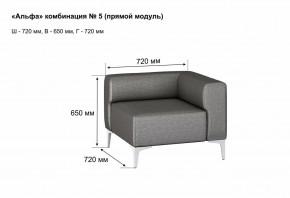 АЛЬФА Диван комбинация 5/ нераскладной (Коллекции Ивару №1,2(ДРИМ)) в Пойковском - poikovskii.mebel24.online | фото 2