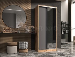 АЛЬЯНС Шкаф-купе (сандал светлый, графит) в Пойковском - poikovskii.mebel24.online | фото