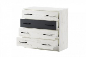 БЕАТРИС Комод К800 (дуб крафт белый/антрацит) в Пойковском - poikovskii.mebel24.online | фото 3