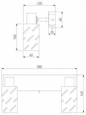 Бра Eurosvet Fente 20090/2 белый/хром в Пойковском - poikovskii.mebel24.online | фото 5