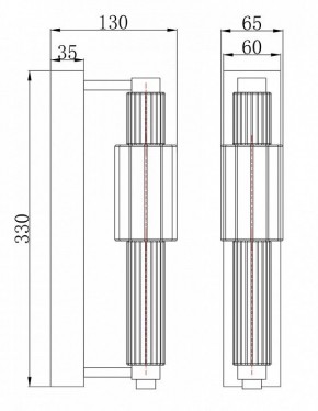 Бра Maytoni Verticale MOD308WL-L9CH3K в Пойковском - poikovskii.mebel24.online | фото 3
