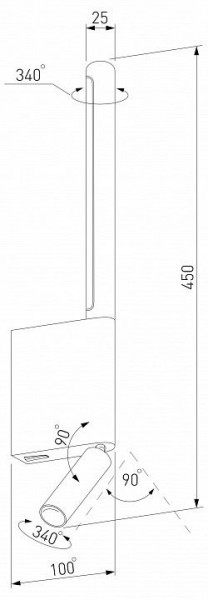 Бра с подсветкой Elektrostandard Sarca a066401 в Пойковском - poikovskii.mebel24.online | фото 5