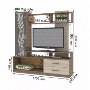 ДАРЬЯ Гостиная (Крафт серый/Крафт белый) в Пойковском - poikovskii.mebel24.online | фото 8