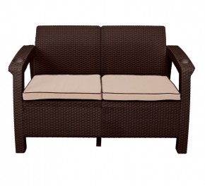 Диван Yalta Premium Sofa 2 Set (Ялта) шоколадный (+подушки под спину) в Пойковском - poikovskii.mebel24.online | фото