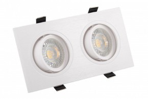 DK3022-WH Встраиваемый светильник, IP 20, 10 Вт, GU5.3, LED, белый, пластик в Пойковском - poikovskii.mebel24.online | фото 1