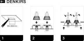 DK3022-WH Встраиваемый светильник, IP 20, 10 Вт, GU5.3, LED, белый, пластик в Пойковском - poikovskii.mebel24.online | фото 6