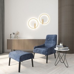 DK5035-SG Бра ROUND со светодиодом, IP20, 24W, 3000/4000/6500K, матовое золото, алюминий в Пойковском - poikovskii.mebel24.online | фото