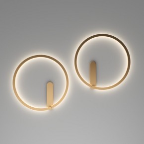 DK5035-SG Бра ROUND со светодиодом, IP20, 24W, 3000/4000/6500K, матовое золото, алюминий в Пойковском - poikovskii.mebel24.online | фото 7