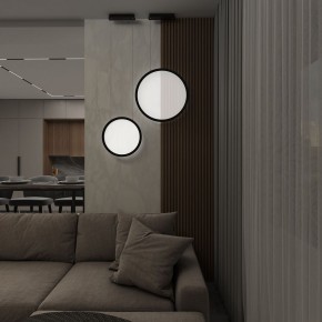 DK6606-BK Подвесной вертикальный светильник Veil со светодиодом H1700 d600 220V 48W 3000-6000K IP20 черный алюминий в Пойковском - poikovskii.mebel24.online | фото 7