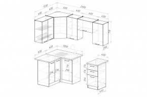 ГЛОРИЯ Кухонный гарнитур Оптима 5 (1200*2000 мм) в Пойковском - poikovskii.mebel24.online | фото 2