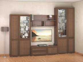 Гостиная-горка Ливорно орех в Пойковском - poikovskii.mebel24.online | фото 1