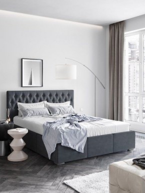 Интерьерная Кровать Октавия Серый 1400x2000 в Пойковском - poikovskii.mebel24.online | фото