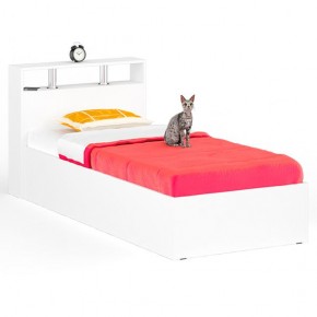 Камелия Кровать 0900, цвет белый, ШхГхВ 93,5х217х78,2 см., сп.м. 900х2000 мм., без матраса, основание есть в Пойковском - poikovskii.mebel24.online | фото 1