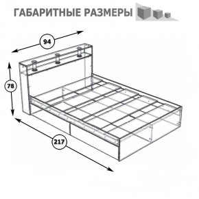 Камелия Кровать 0900, цвет белый, ШхГхВ 93,5х217х78,2 см., сп.м. 900х2000 мм., без матраса, основание есть в Пойковском - poikovskii.mebel24.online | фото 5