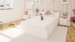 Камелия Кровать с ящиками 1200, цвет белый, ШхГхВ 123,5х217х78,2 см., сп.м. 1200х2000 мм., без матраса, основание есть в Пойковском - poikovskii.mebel24.online | фото 6
