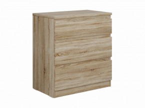 Комод КАСТОР с тремя ящиками, цвет Дуб Сонома в Пойковском - poikovskii.mebel24.online | фото