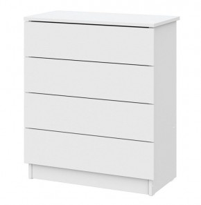 Комод КМ 1 (Серия 2) Белый текстурный в Пойковском - poikovskii.mebel24.online | фото 3