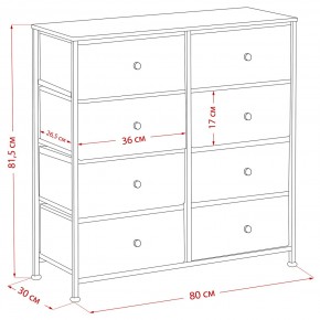 Комод Leset Линкс 8 ящиков (МДФ) в Пойковском - poikovskii.mebel24.online | фото 12