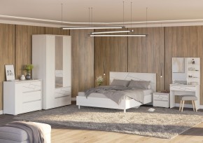 АДЕЛИНА Комод с 1дв и 3-мя ящ (белый рамух) в Пойковском - poikovskii.mebel24.online | фото 3