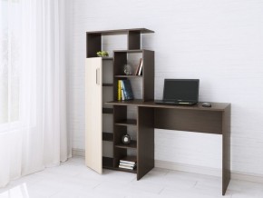 Компьютерный Стол Квартет-7 Дуб молочный/Венге в Пойковском - poikovskii.mebel24.online | фото
